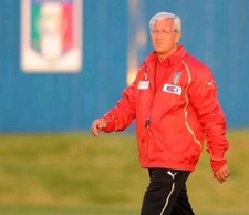 Giacca Puma nazionale italiana calcio ITALIA 2010 match worn Lippi world cup