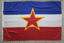 YUGOSLAVIA COMMUNIST ERA FLAG VINTAGE ORIGINAL 1946-1979