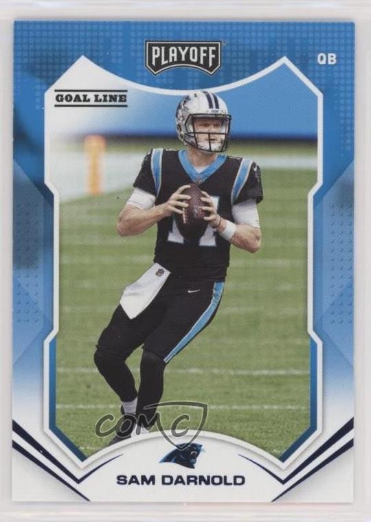 2021 Panini Playoff Goal Line Sam Darnold #157 0q3