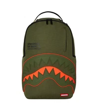 SPRAYGROUND - SHARK CENTRAL AIRBORNE / NYLON ARMY BACKPACK - B7544