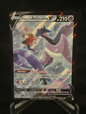 Pokémon TCG Galarian Articuno V #TG16/TG30 Full Art SWSH: Astral Radiance