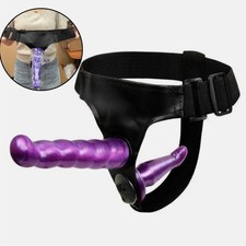 Strap on Dildo Double Ended Sex Toy with Harness Lesbian Pegging Wearable Panty