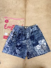 Eric Emanuel EE Basic Core Shorts Blue Paisley Brand New Size Large