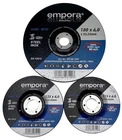 Roughing discs grinding wheels Empora Ø 115 mm 125 mm 180 mm metal INOX steel