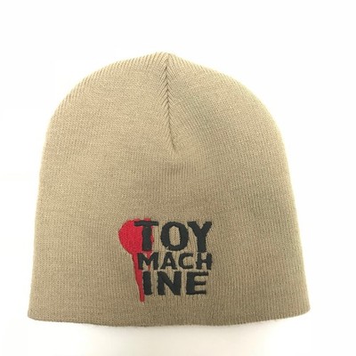 TOY MACHINE BEIGE BRAUN BEANIE MÜTZE (ONE SIZE) 90ER VINTAGE SKATE 