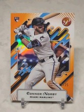 2025 Topps Pristine- Connor Norby (RC) ORANGE REFRACTOR 11/25 MARLINS #90