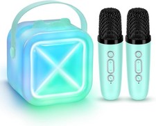 Karaoke Machine 2 Microphones for Kids Adults,Mini Karaoke Microphone Kids Micr