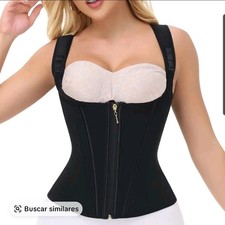 Women  s Firm Waist Trainer Shapewear Corset Zipper Hook Eye Straps S Colors