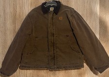 VTG Carhartt Arctic Jacket J22 CHT Chestnut Brown XL Made In USA