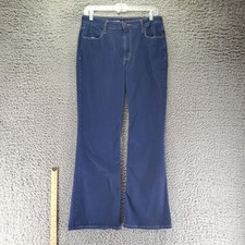 Old Navy Jeans Womens 8 Blue Wow Flare High-Rise Stretch Cotton Blend Denim