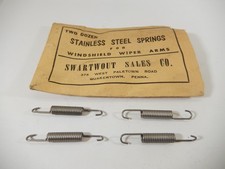 Vintage Nos Stainless Steel 1 34 Long Wiper Arm Spring Lot Of 4