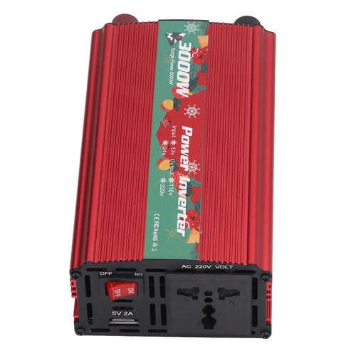 (220V)24V Christmas Standard Car Inverter Aluminum Car Sunshade Inverter Laptop - Picture 21 of 24