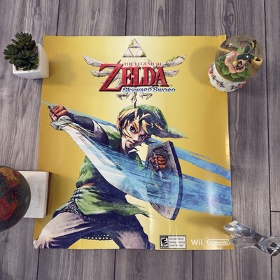 Legend of Zelda skyward sword special GameStop advertisement poster.