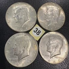 Kennedy Half Dollar Lot (4 Coins) – 1965–1969-D – 40% Silver – Estate Find [38]
