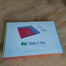 Math U See Manipulatives Integer Block Kit - Complete blocks . Carry box