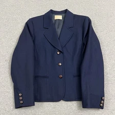 Vintage 70s Pendelton Blazer Women’s Wool Blue Size 8