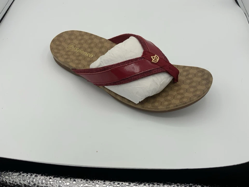 Chanclas Spenco Orthotic Cabo para Mujer Talla US 11D Rojo Cuero/Textil Superior Foto 4 de 4