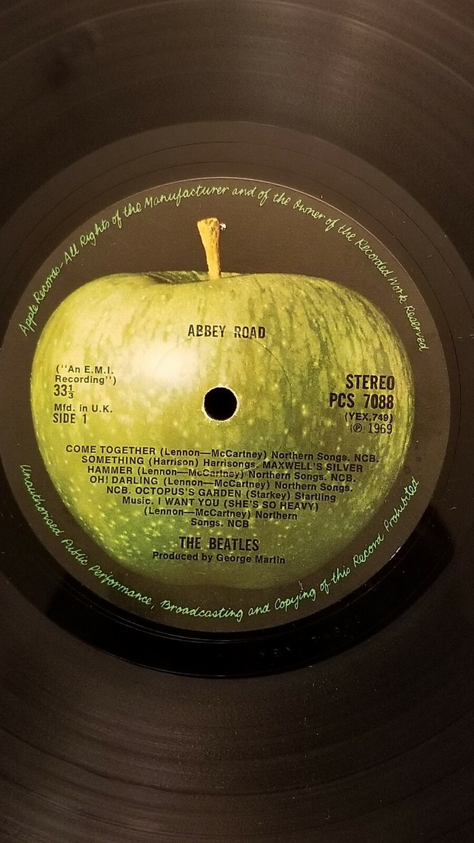 THE BEATLES ABBEY ROAD rare 1969 vinyl LP NO HER MAJESTY Drain