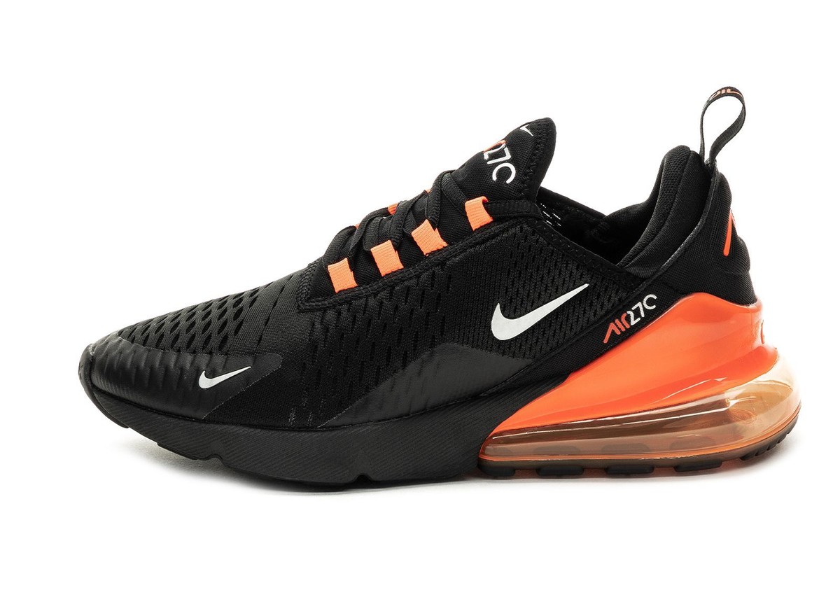 Nike Air Max 270 Black Orange Halloween Limited Men Running Low Top Sneakers