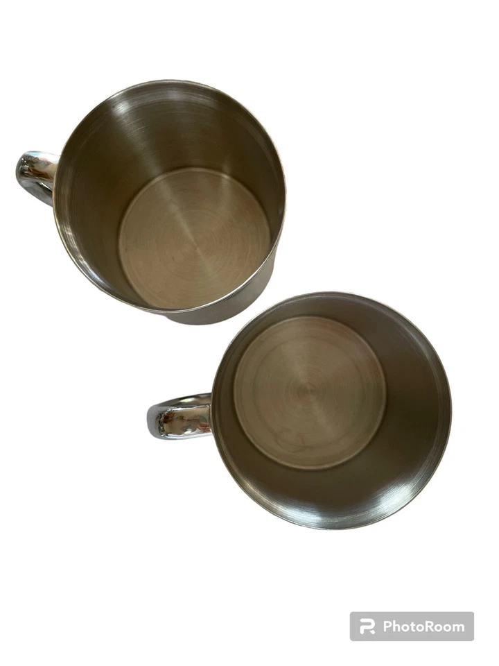 Juego de 2 tazas de té y café de doble pared de acero inoxidable Foto 3 de 4