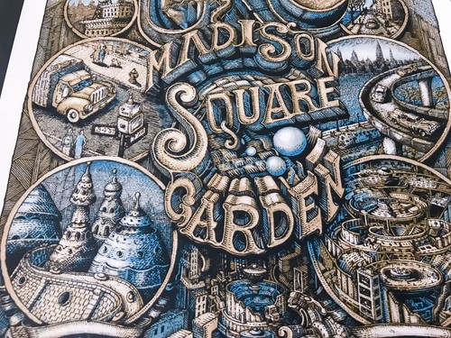 David Welker Phish New York City MSG Limited AE Urban Pop gig Art Print Poster - Picture 10 of 12
