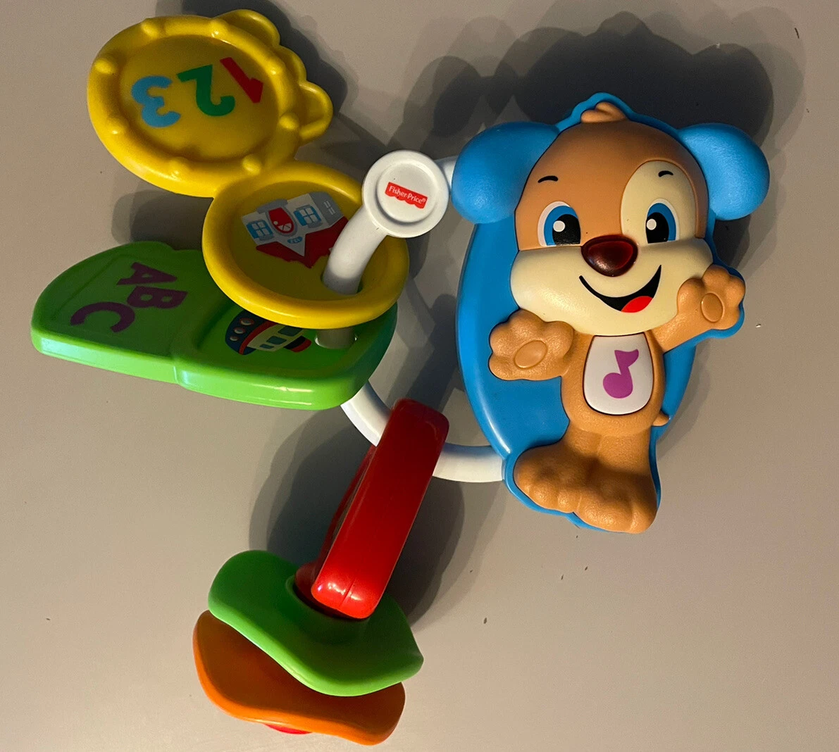 Fisher Price Laugh Learn Count Go Keys Puppy Dog Baby Toy 661