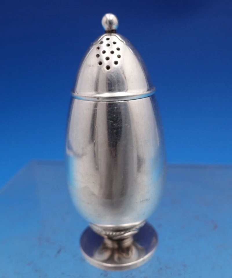 Juego de coctelera de sal y pimienta de plata esterlina Cactus de Georg Jensen 2 piezas #629A (#8154) Foto 3 de 4