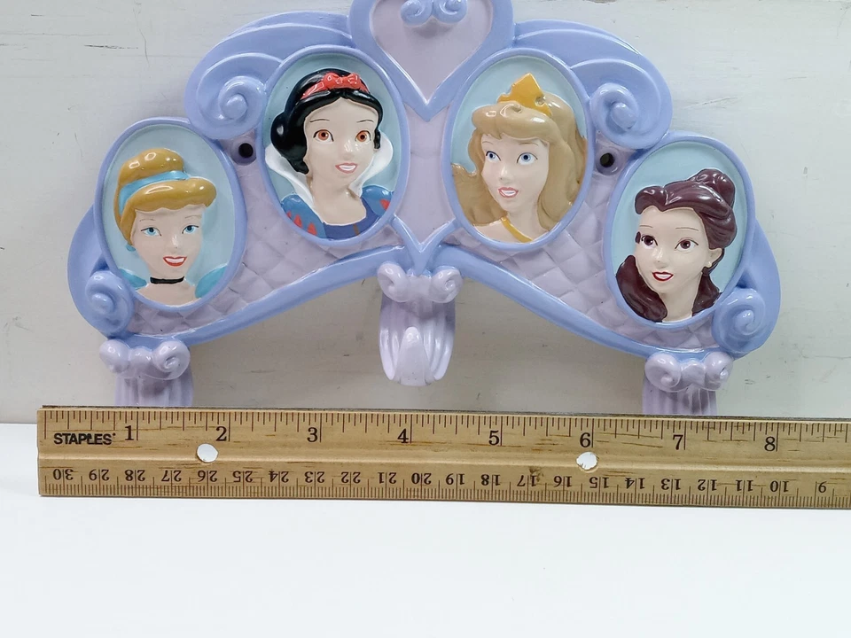 DISNEY Princesa Abrigo Toalla 3 Ganchos Montaje en Pared Lote de 2 Ganchos Estantes  Foto 4 de 4