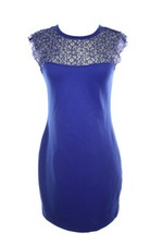 Kiind Of New Royal Blue Lace Scuba Dress S $89