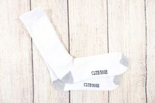 CLUB ROOM GRAY WHITE FOOT CUSHIONED BOTTOM CREW SOCKS MENS NEW