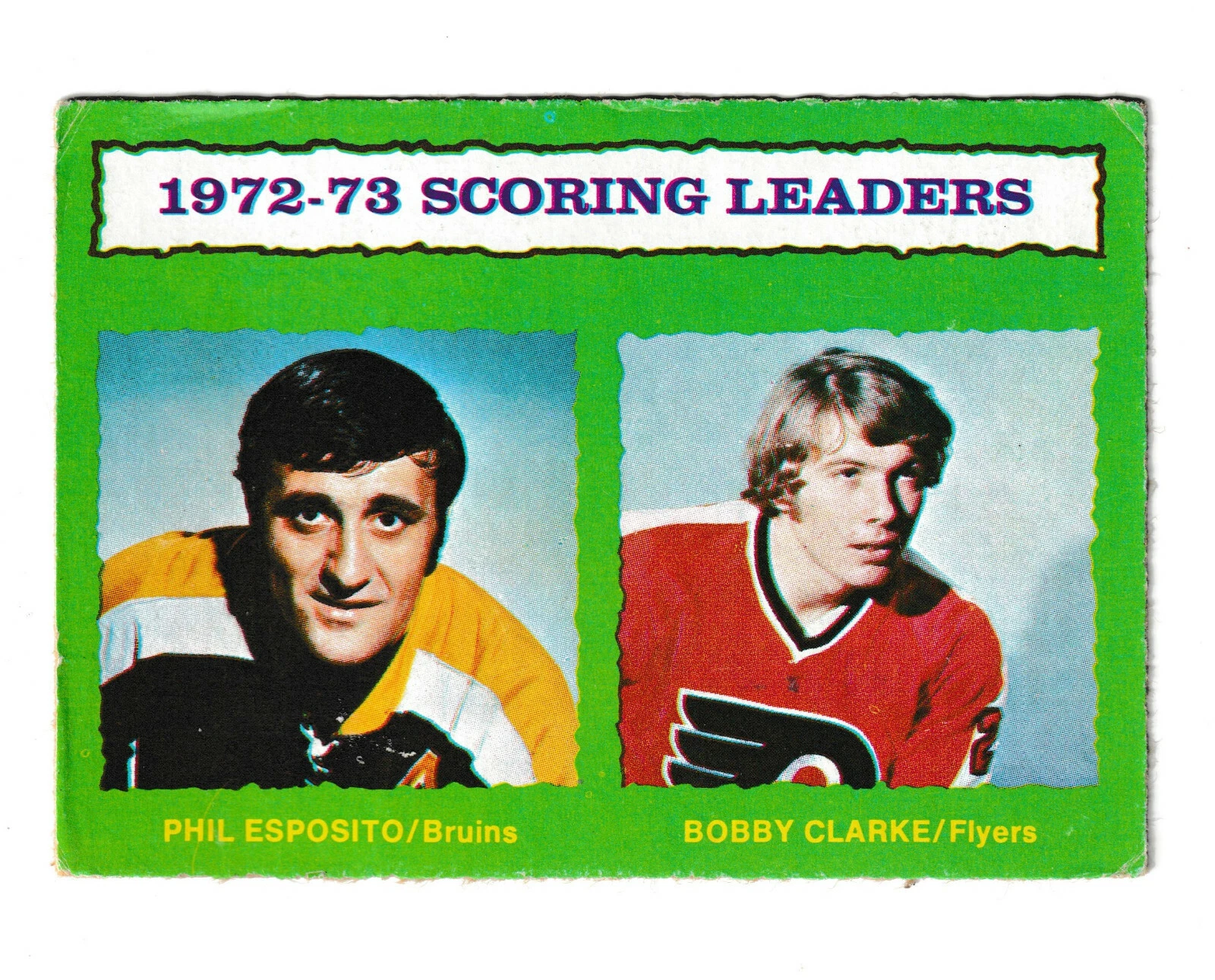 1973-74 OPC O-Pee-Chee #135 Phil Esposito Bobby Clarke Scorring Leaders