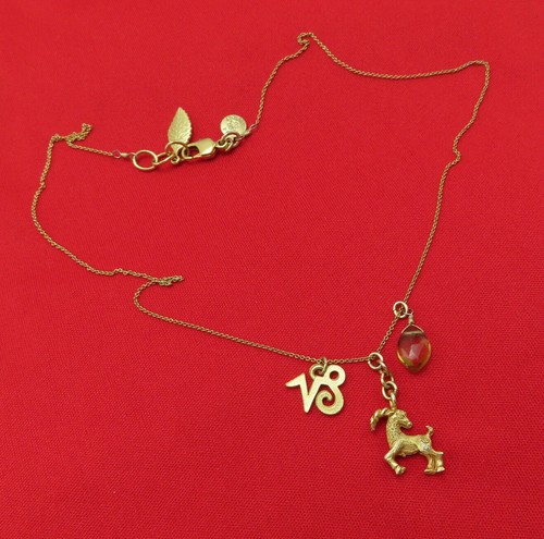 David Aubrey Necklace Gemstone Zodiac 