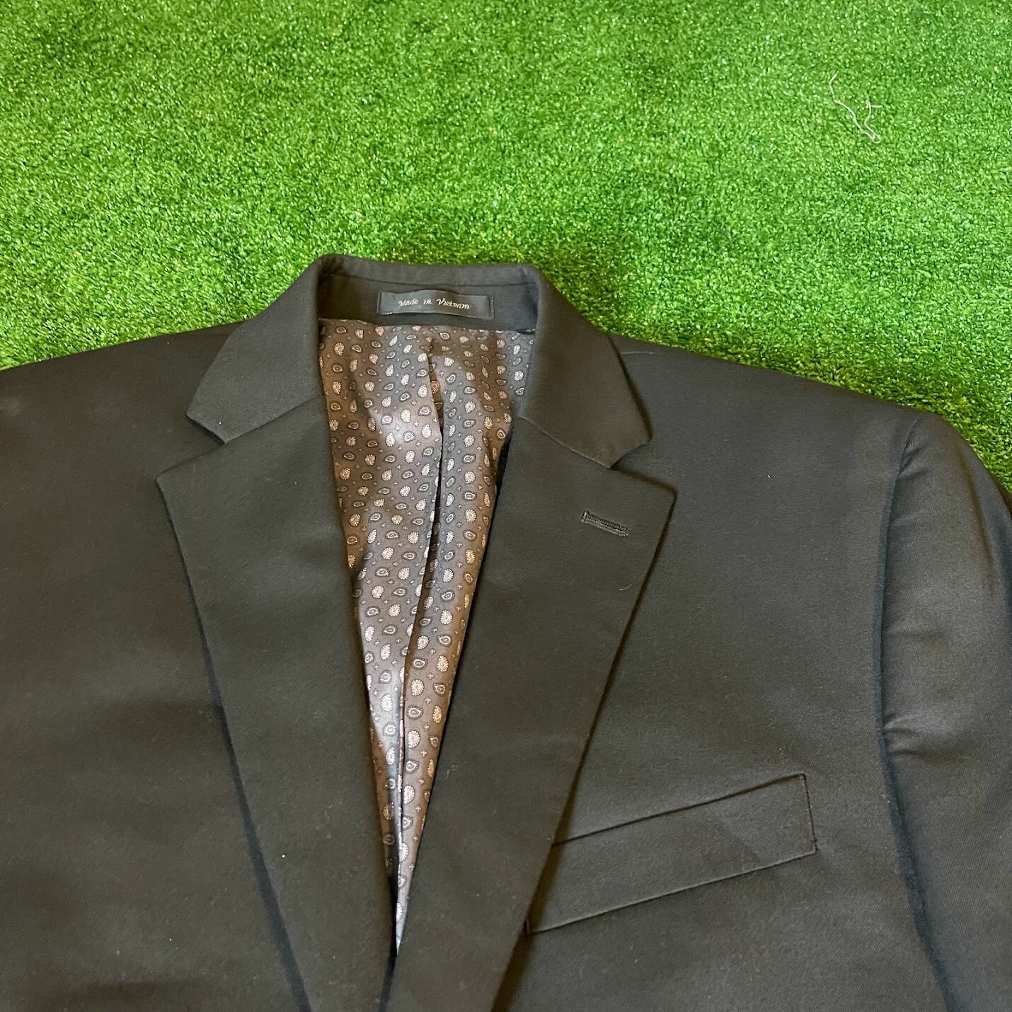 Chaps Single Breasted 2 Button Notch Lapel Classi… - image 5