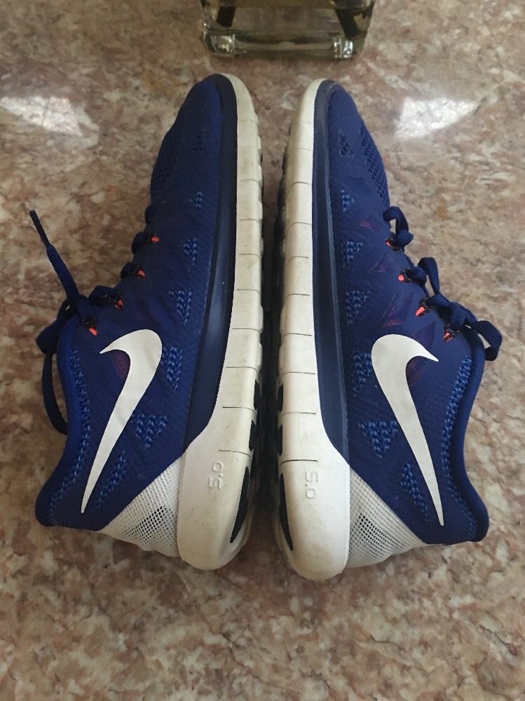 Nike Free 5.0 Shoes Mens 9 Blue Mesh Running Athletic Sneakers 642198-401 MENS NIKE FREE 5.0 SHOES SIZE 9 deep royal blue white black  main image 2
