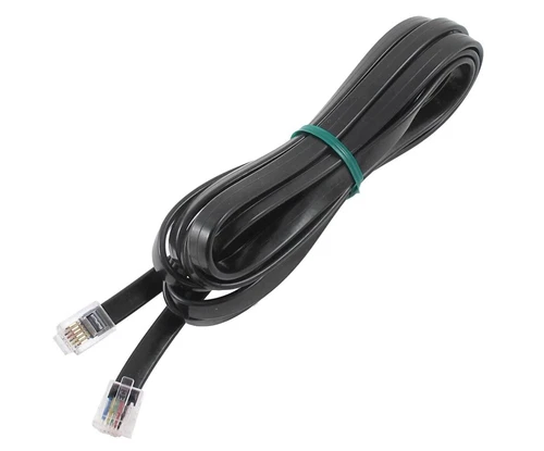 CAVO TELEFONICO RJ11 2M 6P6C Nero telefono modem fax adsl internet prolunga lan