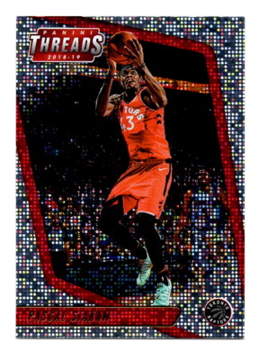 Pascal Siakam Parallel 2018-19 Panini Threads Dazzle #75 Basketball Card