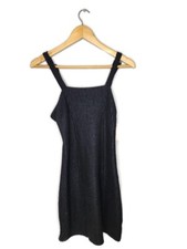 Forever 21 Black Ribbed Jumper Mini Dress Size S