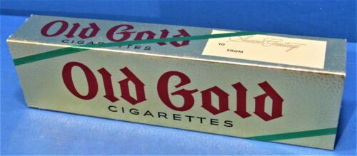 Old Gold Cigarettes 1950's Christmas Gift Carton Sleeve ~ Tobacco Store - Picture 5 of 5