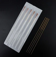 Traditional Chinese medical science gold plated disposable sterile needle 0.25mm