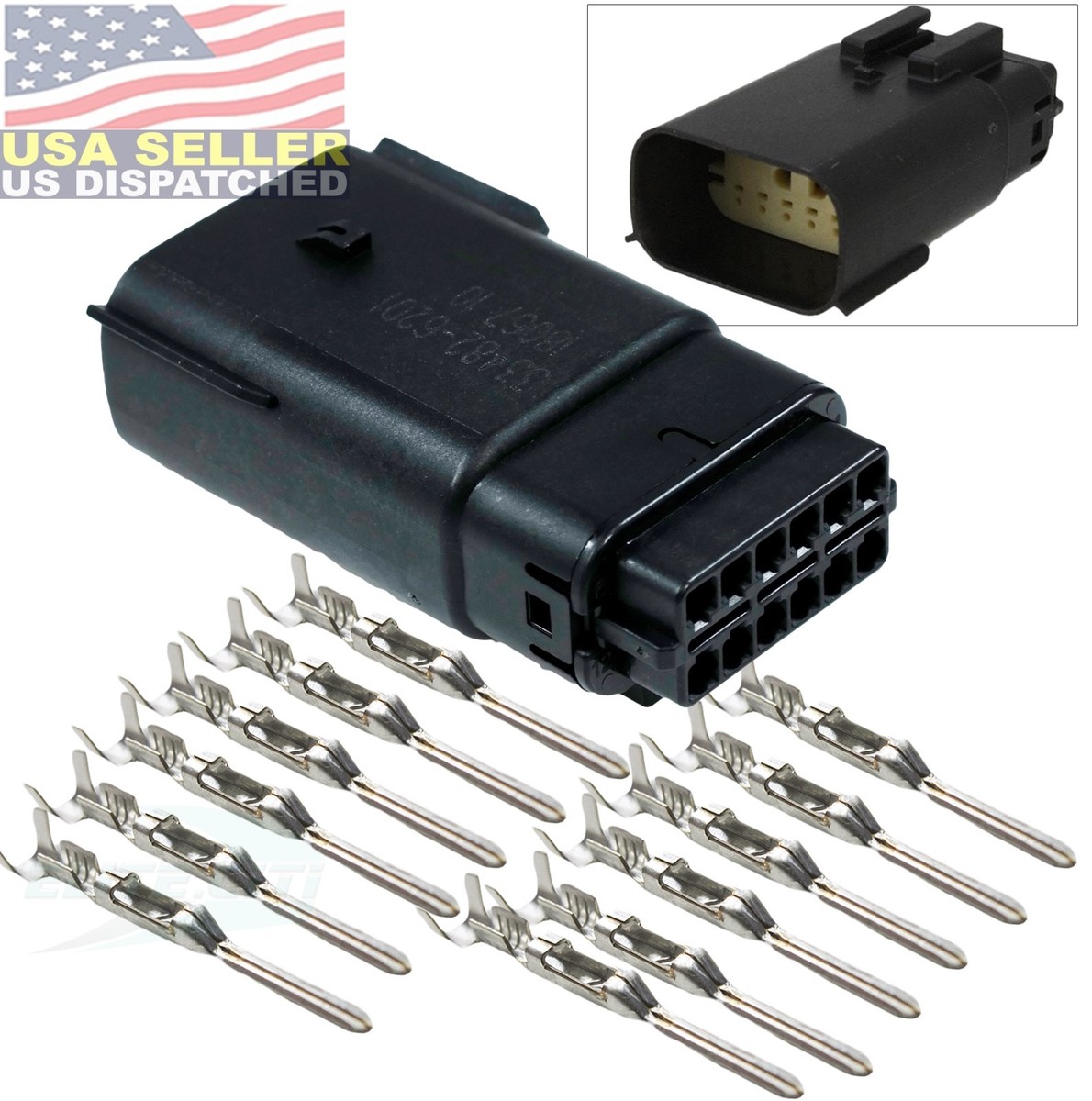 Molex Grey 12 Pin Wire Connector Harley Waterproof Kit Mx150 for