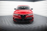 Front Ansatz V.2 FüR Alfa Romeo Tonale Mk1 Schwarz Spoilerlippe Spoiler Schwert