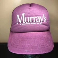 VTG Hat Murray's Steakhouse Restaurant, classic iconic Minneapolis, MN trucker