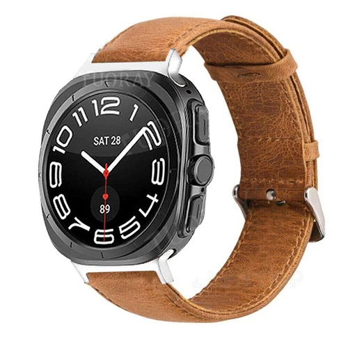 Lederarmband für Samsung Galaxy Watch Ultra 47mm Smart Watch Band Bracelet - Bild 52 von 84