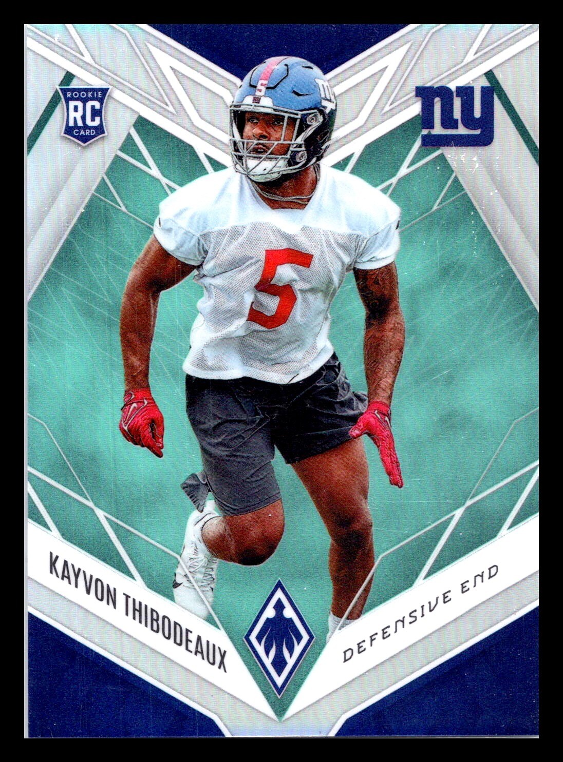 2022 Panini Phoenix Kayvon Thibodeaux Teal Prizm Rookie RC /150 #168 Giants
