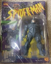 Vintage Spider-Man Animated Series Rhino W/Ramming Head Action Toy Biz 1994 MOC