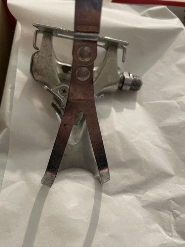 Via Japan Shimano 600 Left L Aluminum Pedal Cr-Mo Axle Silver (1) Vintage - Picture 5 of 6