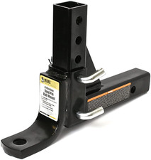 8 Position Adjustable Ball Mount Tow Hitch 5000 Lbs Capacity Black New