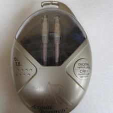 Acoustic Research AR MS281 6' Master Digital Optical Cable Toslink ConnectorsNOS