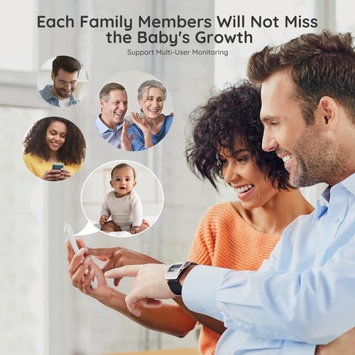 Smart Home 5" PTZ Video Baby Monitor with 360 Camera, Motion & Cry Detection - Picture 4 of 8