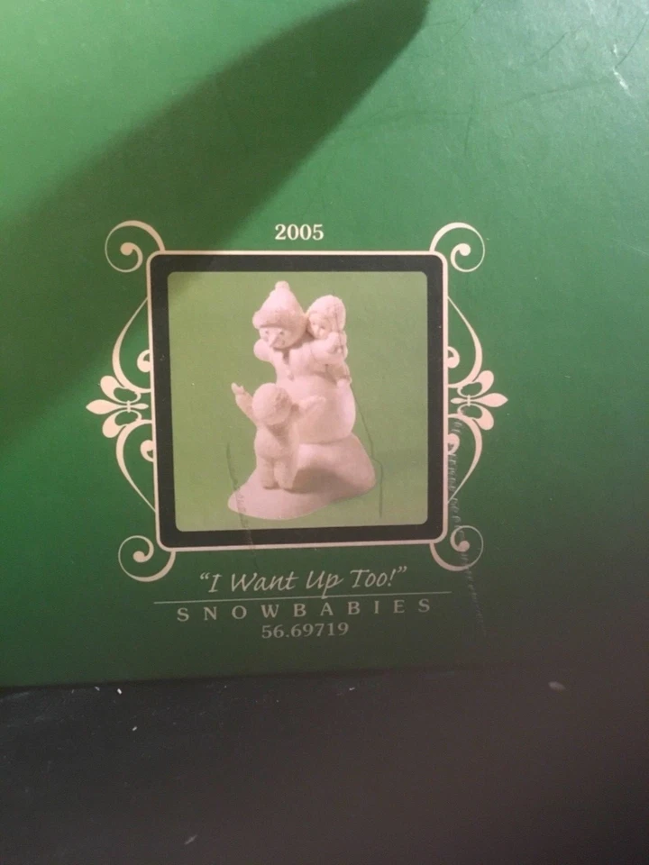 DEPARTMENT 56 Dept 56 Snowbabies "I want up too" Brand New in Box first quality